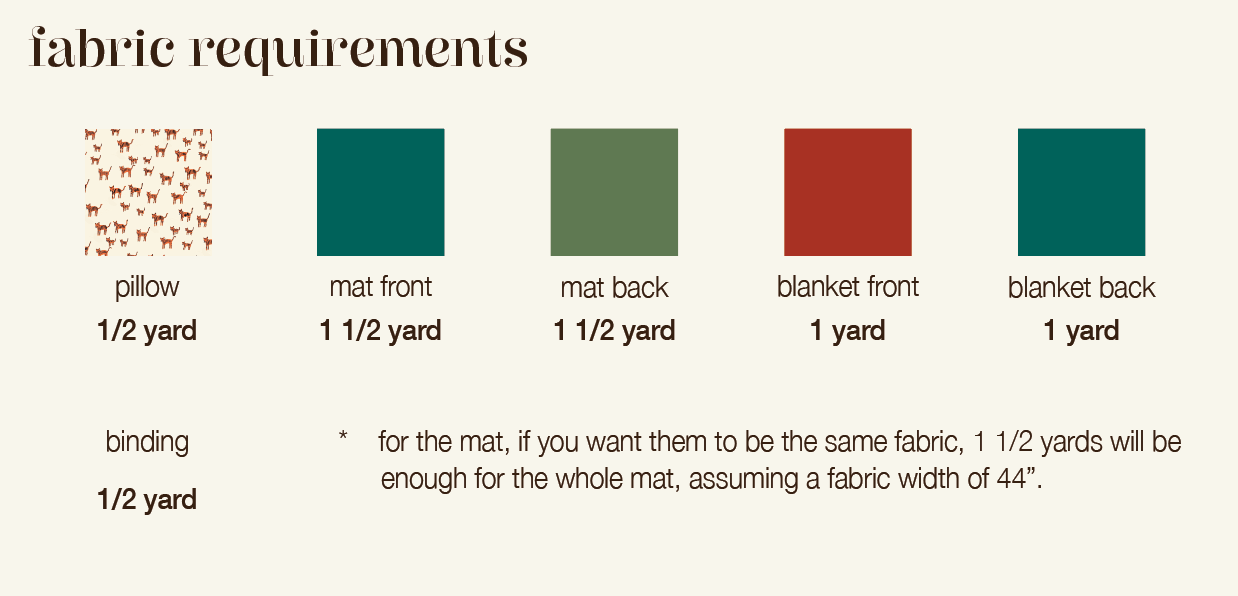 Quilted Nap Mat Pattern